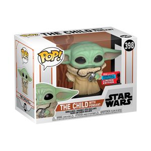 Cover Art for 0889698502115, Funko Pop! Star Wars: The Mandalorian - The Child with Necklace Vinyl Figure, Fall Convention Exclusive by 