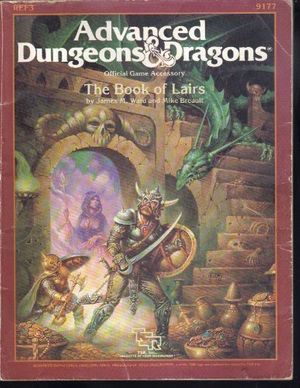 Cover Art for 9780880383196, The Book of Lairs (Advanced Dungeons & Dragons Official Game Accessory, REF3, No. 9177) by James M. Ward