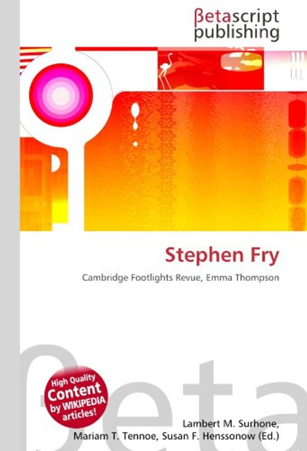 Cover Art for 9786130901141, Stephen Fry by Susan F Marseken (editor)