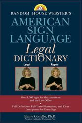 Cover Art for 9780375719431, Random House Websters American Sign Language Legal Dictionary by Elaine Costello