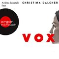 Cover Art for B07F8RBVL2, Vox by Christina Dalcher