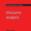 Cover Art for 9780521284752, Discourse Analysis by Gillian Brown