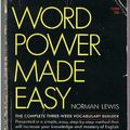 Cover Art for 9780671773588, Word Power Made Easy by Norman