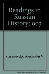 Cover Art for 9780840377586, Readings in Russian History by Alexander V. Riasanovsky