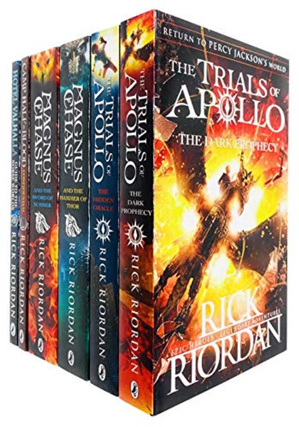 Cover Art for 9789123984237, Rick Riordan Collection 6 Books Set (The Hidden Oracle, The Dark Prophecy, Magnus Chase and the Sword of Summer, Hammer of Thor, Camp Half-Blood Confidential, Hotel Valhalla Guide to the Norse Worlds) by Rick Riordan