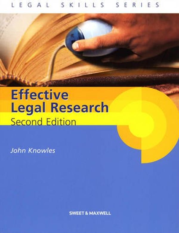Cover Art for 9781847038180, Effective Legal Research by John Knowles