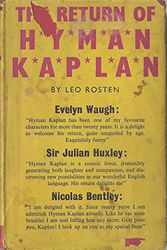 Cover Art for 9781853753916, The Return of Hyman Kaplan by Leo Rosten