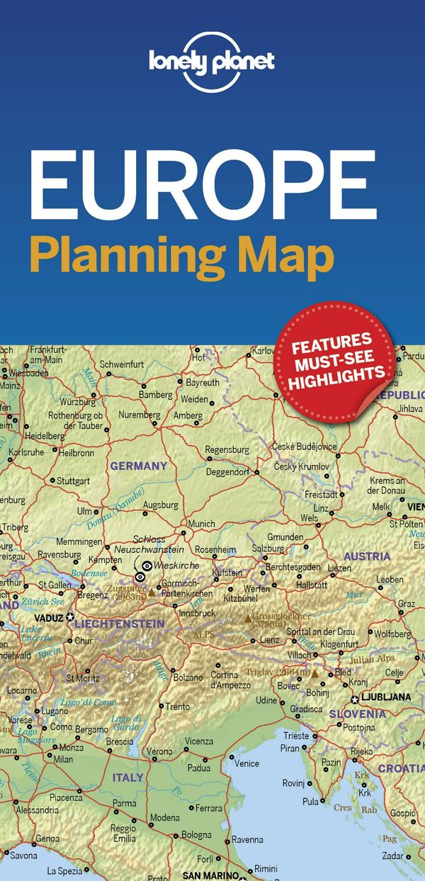Cover Art for 9781786579102, Lonely Planet Europe Planning Map by Lonely Planet