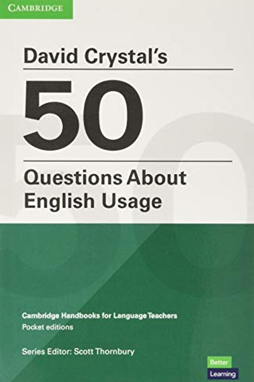 Cover Art for 9781108959186, David Crystal's 50 Questions About English Usage by David Crystal