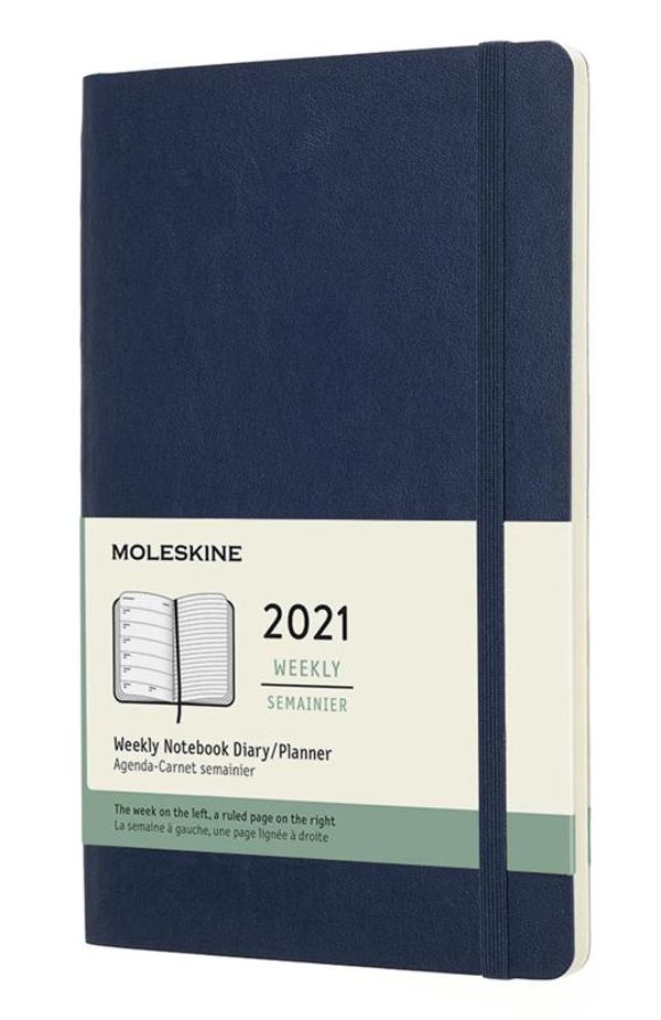 Cover Art for 8053853606570, Moleskine Weekly Planner 2021, 12-Month Weekly Diary, Weekly Planner and Notebook, Soft Cover, Large Size 13 x 21 cm, Colour Sapphire Blue, 144 Pages by Moleskine