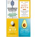 Cover Art for 9789123887897, The Psychobiotic Revolution [Hardcover], The Diet Myth, Food Wtf Should I Eat, Eat Fat Get Thin 4 Books Collection Set by Scott C. Anderson, John F. Cryan, Ted Dinan, MD, Ph.D., Professor Tim Spector, Mark Hyman