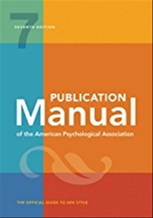 Cover Art for 9781433832161, Publication Manual of the American Psychological Association (7th Edition) by American Psychological Association