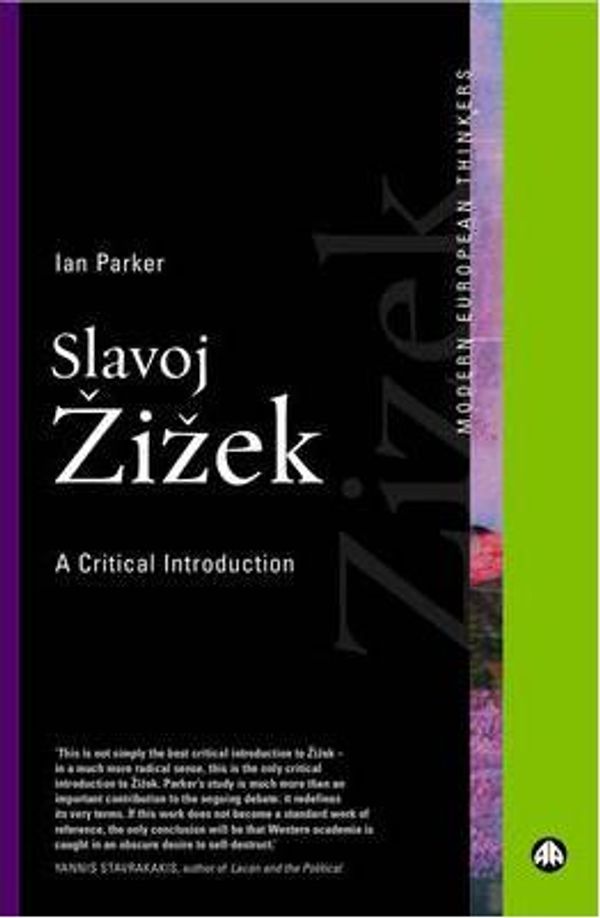 Cover Art for 9781849641975, Slavoj Zizek by Ian Parker