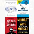 Cover Art for 9789123682249, Breaking the habit of being yourself, leverage, how to be f*cking awesome, mindset with muscle 4 books collection set by Dr. Joe Dispenza