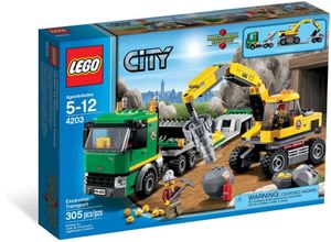 Cover Art for 5702014840577, Excavator Transporter Set 4203 by Lego