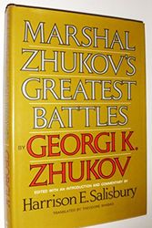 Cover Art for 9780356029238, Marshall Zhukov's Greatest Battles by George K. Zhukov