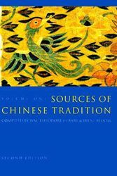Cover Art for 9780231109383, Sources of Chinese Tradition: From Earliest Times to 1600 v. 1 by Wm. Theodore De Bary
