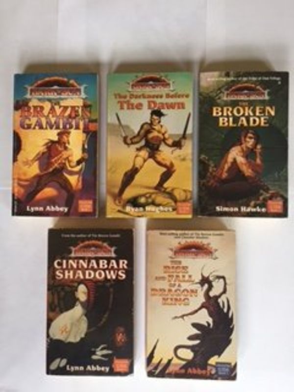 Cover Art for B00Z7CXJT0, Chronicles of Athas Series (5 Book Set) The Brazen Gambit -- The Darkness Before the Dawn -- The Broken Blade -- Cinnabar Shadows -- The Rise and Fall of a Dragon King, By Lynn Abbey, Ryan Hughes, Simon Hawke by Unknown