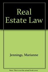 Cover Art for 9780538846042, Real Estate Law by Marianne Jennings