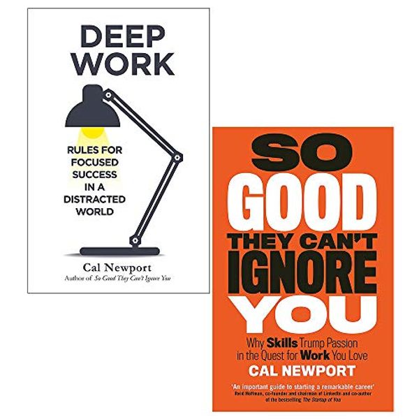 Cover Art for 9789123792887, Cal Newport 2 Books Collection Set (Deep Work: Rules for Focused Success in a Distracted World, So Good They Can't Ignore You) by Cal Newport
