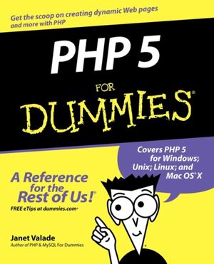 Cover Art for 9780764541667, PHP 5 for Dummies by Janet Valade