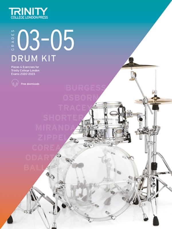 Cover Art for 9780857368133, Trinity College London Drum Kit 2020-2023. Grades 3-5 by Trinity College London