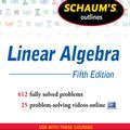 Cover Art for 9780071794572, Schaum's Outline of Linear Algebra by Seymour Lipschultz