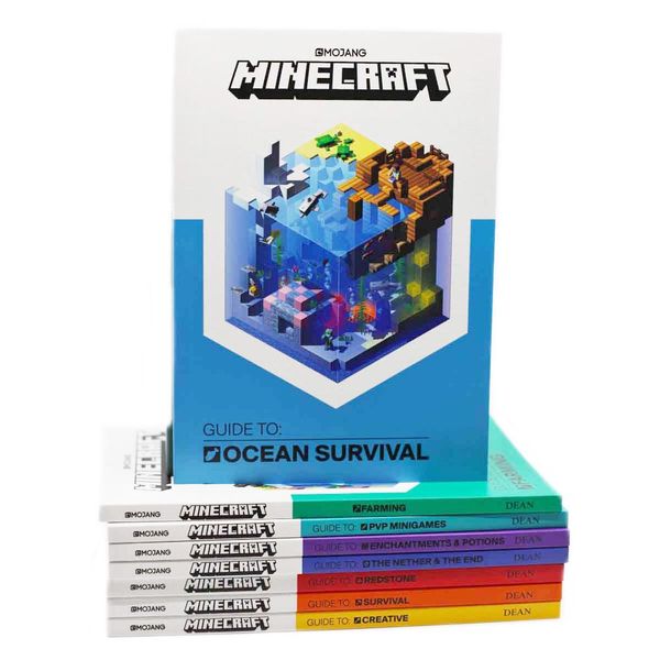 Cover Art for 9780603579288, The Official Minecraft Guide Collection 8 Books Box Set By Mojang (Ocean Survival, Farming, PVP Minigames, Enchantments & Potions, The Nether & The End, Redstone, Survival, Creative) by Mojang Ab