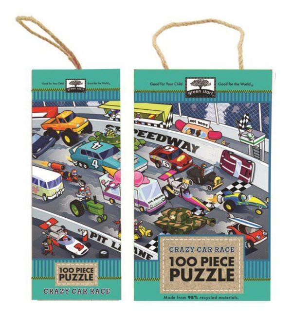 Cover Art for 9781601693419, Crazy Car RaceGreen Start Puzzle 100 Pieces by Ikids