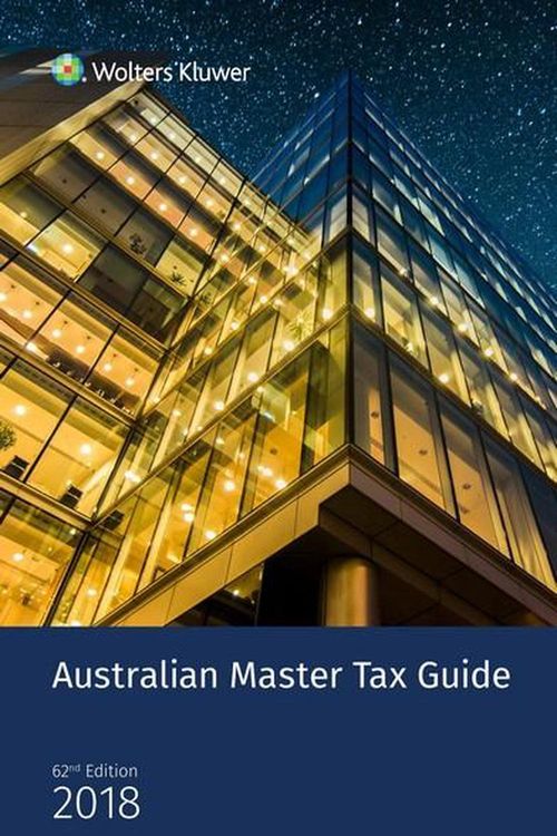 Cover Art for 9781925554823, Australian Master Tax Guide 2018 by CCH 