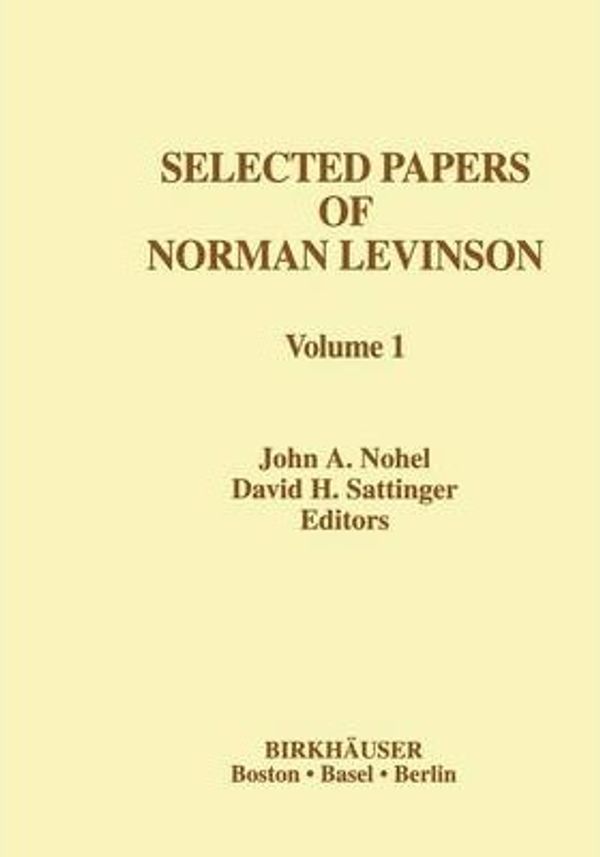 Cover Art for 9780817639785, Selected Works of Norman Levinson by Levinson, Norman