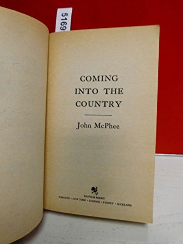 Cover Art for 9780553255270, Coming into the Country (Ind) by John McPhee