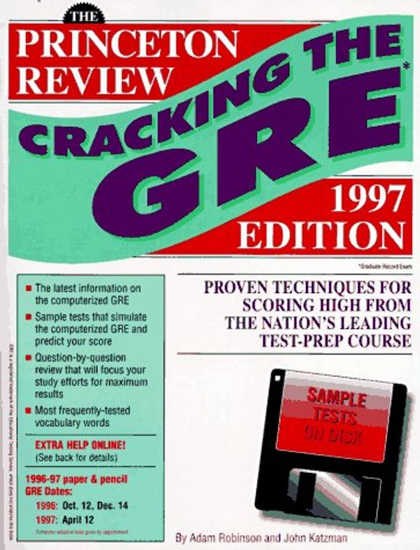 Cover Art for 9780679771159, Cracking the GRE with Sample Tests on Computer Disks, 1997 ed (Annual) by Adam Robinson