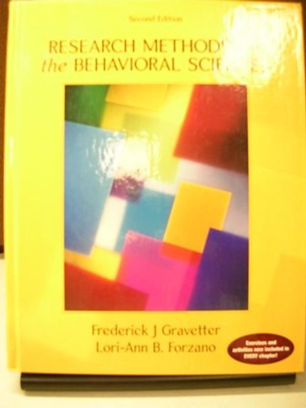 Cover Art for 9780495039372, Research Methods for the Behavioral Sciences by Frederick J Gravetter