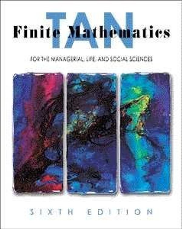 Cover Art for 9780534369606, Finite Mathematics by Soo Tan