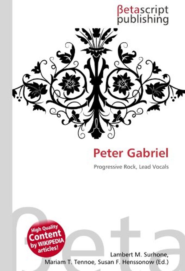 Cover Art for 9786131098673, Peter Gabriel by Lambert M. Surhone