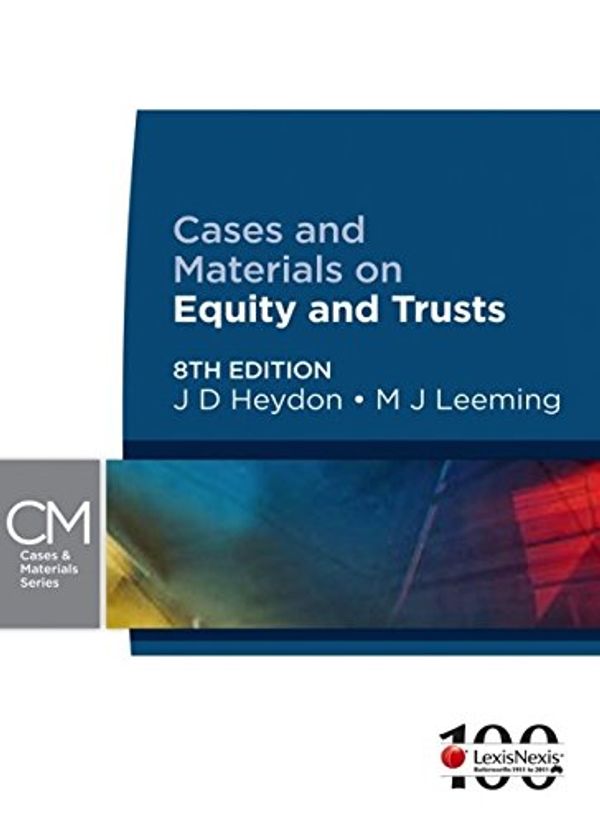 Cover Art for 9780409327861, Cases and Materials on Equity and Trusts by J D. Heydon, M J. Leeming