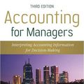 Cover Art for 9780470016091, Accounting for Managers by Paul M. Collier