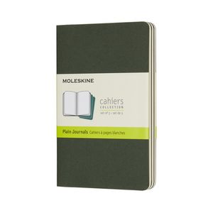 Cover Art for 8055002855235, Moleskine Myrtle Green Pocket Plain Cahier Journal (set Of 3) by Moleskine