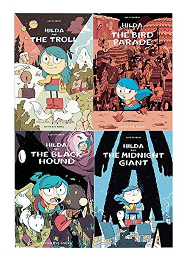 Cover Art for 9789526532363, Luke Pearson Collection Hildafolk Series 4 Books Set (Hilda and The Midnight Giant, The Bird Parade, The Troll, The Black Hound) by Luke Pearson