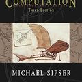 Cover Art for 8601419489909, Introduction to the Theory of Computation by Michael Sipser