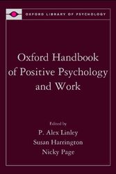 Cover Art for 9780195335446, Oxford Handbook of Positive Psychology and Work by P. Alex Linley