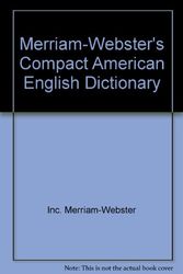 Cover Art for 9780877799238, Merriam-Webster's Compact American English Dictionary by Unknown