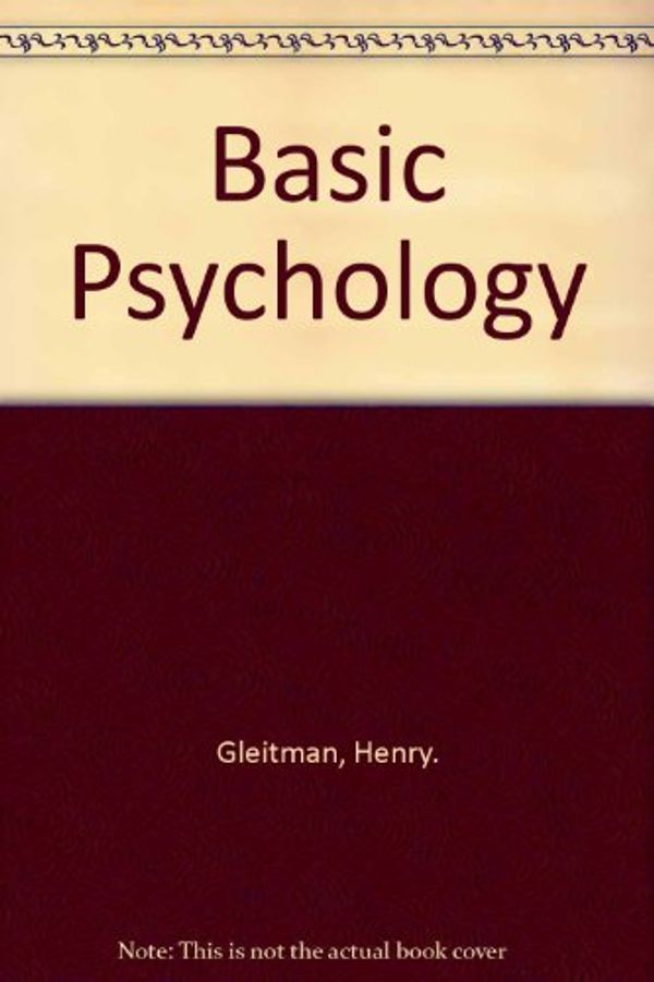 Cover Art for 9780393962420, Basic Psychology by Henry Gleitman