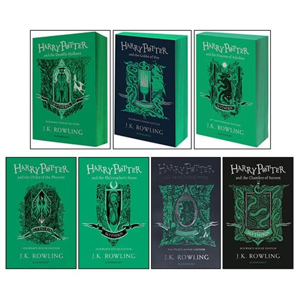 Cover Art for 9789124216764, Harry Potter House Slytherin Series 7 Books Collection Set By J.K. Rowling (Philosopher's Stone, Chamber of Secrets, Prisoner of Azkaban, Goblet of Fire, Order of The Phoenix & More) by J.K. Rowling