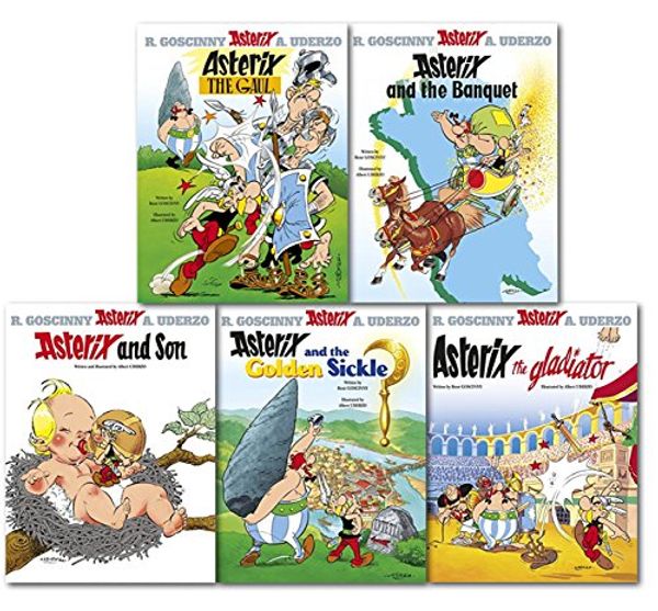 Cover Art for 9789124373221, Asterix Collection 5 Books Set By Rene Goscinny-Asterix The Gaul, Asterix And The Golden Sickle, Asterix The Gladiator, Asterix and the Banquet, Asterix and Son by Rene Goscinny