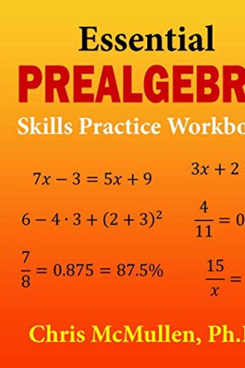 Cover Art for 9781941691083, Essential Prealgebra Skills Practice Workbook by Chris McMullen