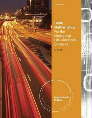 Cover Art for 9780840049070, Finite Mathematics for the Managerial, Life, and Social Sciences by Soo Tang Tan