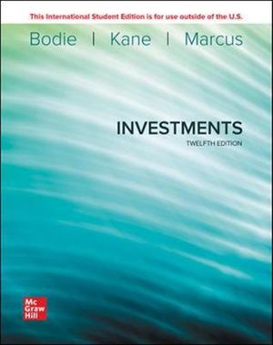 Cover Art for 9781260571158, ISE Investments by Zvi Bodie, Alex Kane, Alan Marcus