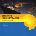 Cover Art for 9780414022942, Effective Legal Research by John Knowles